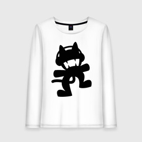 Женский лонгслив хлопок с принтом MONSTERCAT в городе Новоалтайск, 100% хлопок |  | cat | monster | monster cat | monstercat | кот | монстеркет