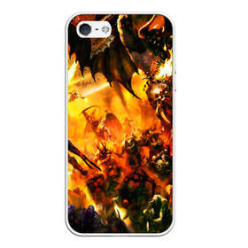 Чехол для iPhone 5/5S матовый с принтом WARHAMMER 40K в городе Новоалтайск, Силикон | Область печати: задняя сторона чехла, без боковых панелей | abaddon | armada | battlefleet gothic | black legion | warhammer 40k | абаддон | чёрный легион