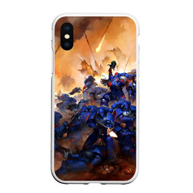 Чехол для iPhone XS Max матовый с принтом WARHAMMER 40K в городе Новоалтайск, Силикон | Область печати: задняя сторона чехла, без боковых панелей | abaddon | armada | battlefleet gothic | black legion | warhammer 40k | абаддон | чёрный легион