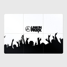 Магнитный плакат 3Х2 с принтом LINKIN PARK | ЛИНКИН ПАРК в городе Новоалтайск, Полимерный материал с магнитным слоем | 6 деталей размером 9*9 см | chester bennington | linkin park | mike shinoda | линкин парк