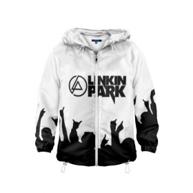 Детская ветровка 3D с принтом LINKIN PARK в городе Новоалтайск, 100% полиэстер | подол и капюшон оформлены резинкой с фиксаторами, по бокам два кармана без застежек, один потайной карман на груди | chester bennington | linkin park | mike shinoda | линкин парк