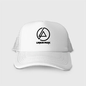 Кепка тракер с сеткой с принтом LINKIN PARK в городе Новоалтайск, трикотажное полотно; задняя часть — сетка | длинный козырек, универсальный размер, пластиковая застежка | chester bennington | linkin park | mike shinoda | линкин парк