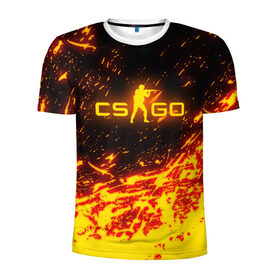 Мужская футболка 3D спортивная с принтом CS GO FIRE в городе Новоалтайск, 100% полиэстер с улучшенными характеристиками | приталенный силуэт, круглая горловина, широкие плечи, сужается к линии бедра | astralis | awp | counter strike | cs go | cs go global offensive | faze clan | hyper beast | team liquid | астралис | тим ликвид | фейз клан | хайпер бист