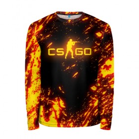 Мужской лонгслив 3D с принтом CS GO FIRE в городе Новоалтайск, 100% полиэстер | длинные рукава, круглый вырез горловины, полуприлегающий силуэт | astralis | awp | counter strike | cs go | cs go global offensive | faze clan | hyper beast | team liquid | астралис | тим ликвид | фейз клан | хайпер бист