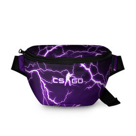 Поясная сумка 3D с принтом CS GO LIGHTNING STYLE в городе Новоалтайск, 100% полиэстер | плотная ткань, ремень с регулируемой длиной, внутри несколько карманов для мелочей, основное отделение и карман с обратной стороны сумки застегиваются на молнию | astralis | awp | counter strike | cs go | cs go global offensive | faze clan | hyper beast | team liquid | thunder | астралис | молнии | тим ликвид | фейз клан | хайпер бист | шторм