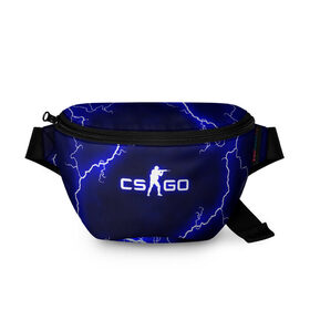 Поясная сумка 3D с принтом CS GO LIGHTNING STYLE в городе Новоалтайск, 100% полиэстер | плотная ткань, ремень с регулируемой длиной, внутри несколько карманов для мелочей, основное отделение и карман с обратной стороны сумки застегиваются на молнию | astralis | awp | counter strike | cs go | cs go global offensive | faze clan | hyper beast | team liquid | thunder | астралис | молнии | тим ликвид | фейз клан | хайпер бист | шторм