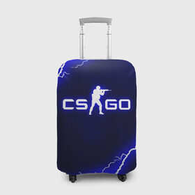 Чехол для чемодана 3D с принтом CS GO LIGHTNING STYLE в городе Новоалтайск, 86% полиэфир, 14% спандекс | двустороннее нанесение принта, прорези для ручек и колес | astralis | awp | counter strike | cs go | cs go global offensive | faze clan | hyper beast | team liquid | thunder | астралис | молнии | тим ликвид | фейз клан | хайпер бист | шторм