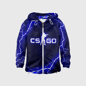 Детская ветровка 3D с принтом CS GO LIGHTNING STYLE в городе Новоалтайск, 100% полиэстер | подол и капюшон оформлены резинкой с фиксаторами, по бокам два кармана без застежек, один потайной карман на груди | Тематика изображения на принте: astralis | awp | counter strike | cs go | cs go global offensive | faze clan | hyper beast | team liquid | thunder | астралис | молнии | тим ликвид | фейз клан | хайпер бист | шторм