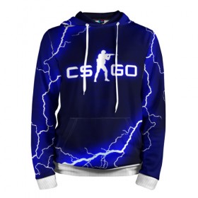 Мужская толстовка 3D с принтом CS GO LIGHTNING STYLE в городе Новоалтайск, 100% полиэстер | двухслойный капюшон со шнурком для регулировки, мягкие манжеты на рукавах и по низу толстовки, спереди карман-кенгуру с мягким внутренним слоем. | astralis | awp | counter strike | cs go | cs go global offensive | faze clan | hyper beast | team liquid | thunder | астралис | молнии | тим ликвид | фейз клан | хайпер бист | шторм