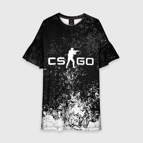 Детское платье 3D с принтом CS GO DIRTY STYLE в городе Новоалтайск, 100% полиэстер | прямой силуэт, чуть расширенный к низу. Круглая горловина, на рукавах — воланы | astralis | awp | counter strike | cs go | cs go global offensive | faze clan | hyper beast | team liquid | астралис | тим ликвид | фейз клан | хайпер бист