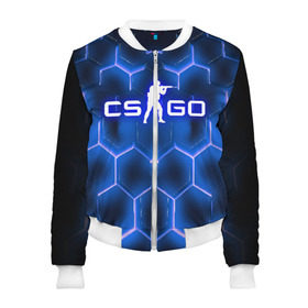Женский бомбер 3D с принтом CS GO ARMOR в городе Новоалтайск, 100% полиэстер | застегивается на молнию, по бокам два кармана без застежек, мягкие манжеты, по низу бомбера и на воротнике — эластичная резинка | astralis | awp | counter strike | cs go | cs go global offensive | faze clan | hyper beast | team liquid | астралис | тим ликвид | фейз клан | хайпер бист