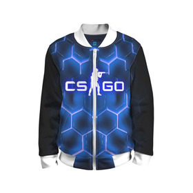 Детский бомбер 3D с принтом CS GO ARMOR в городе Новоалтайск, 100% полиэстер | застегивается на молнию, по бокам два кармана без застежек, мягкие манжеты, по низу бомбера и на воротнике — эластичная резинка | astralis | awp | counter strike | cs go | cs go global offensive | faze clan | hyper beast | team liquid | астралис | тим ликвид | фейз клан | хайпер бист