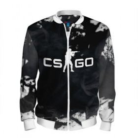 Мужской бомбер 3D с принтом CS GO SMOKE в городе Новоалтайск, 100% полиэстер | застегивается на молнию, по бокам два кармана без застежек, по низу бомбера и на воротнике - эластичная резинка | astralis | awp | counter strike | cs go | cs go global offensive | faze clan | hyper beast | smoke | team liquid | астралис | дым | тим ликвид | фейз клан | хайпер бист
