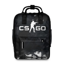 Женский рюкзак 3D с принтом CS GO SMOKE в городе Новоалтайск, 100% полиэстер | лямки с регулируемой длиной, сверху ручки, чтобы рюкзак нести как сумку. Основное отделение закрывается на молнию, как и внешний карман. Внутри два дополнительных кармана, один из которых закрывается на молнию. По бокам два дополнительных кармашка, куда поместится маленькая бутылочка
 | Тематика изображения на принте: astralis | awp | counter strike | cs go | cs go global offensive | faze clan | hyper beast | smoke | team liquid | астралис | дым | тим ликвид | фейз клан | хайпер бист