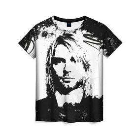 Женская футболка 3D с принтом Kurt Cobain в городе Новоалтайск, 100% полиэфир ( синтетическое хлопкоподобное полотно) | прямой крой, круглый вырез горловины, длина до линии бедер | Тематика изображения на принте: bleach | blew | cobain | dave | geffen | hormoaning | in utero | incesticide | krist | kurt | nevermind | nirvana | novoselic | rock | vevo | геффен | курт кобейн | нирвана | рок