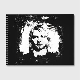 Альбом для рисования с принтом Kurt Cobain в городе Новоалтайск, 100% бумага
 | матовая бумага, плотность 200 мг. | Тематика изображения на принте: bleach | blew | cobain | dave | geffen | hormoaning | in utero | incesticide | krist | kurt | nevermind | nirvana | novoselic | rock | vevo | геффен | курт кобейн | нирвана | рок