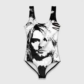 Купальник-боди 3D с принтом Kurt Cobain в городе Новоалтайск, 82% полиэстер, 18% эластан | Круглая горловина, круглый вырез на спине | Тематика изображения на принте: bleach | blew | cobain | dave | geffen | hormoaning | in utero | incesticide | krist | kurt | nevermind | nirvana | novoselic | rock | vevo | геффен | курт кобейн | нирвана | рок