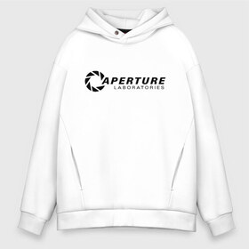 Мужское худи Oversize хлопок APERTURE LABORATORIE: в городе Новоалтайск, френч-терри — 70% хлопок, 30% полиэстер. Мягкий теплый начес внутри —100% хлопок | боковые карманы, эластичные манжеты и нижняя кромка, капюшон на магнитной кнопке | aperture | chell | half life | головоломка | испытуемый | портал | телепорт | челл