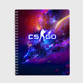 Тетрадь с принтом CS GO в городе Новоалтайск, 100% бумага | 48 листов, плотность листов — 60 г/м2, плотность картонной обложки — 250 г/м2. Листы скреплены сбоку удобной пружинной спиралью. Уголки страниц и обложки скругленные. Цвет линий — светло-серый
 | astralis | awp | counter strike | cs go | cs go global offensive | faze clan | hyper beast | team liquid | астралис | тим ликвид | фейз клан | хайпер бист