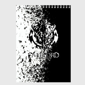 Скетчбук с принтом Overlord в городе Новоалтайск, 100% бумага
 | 48 листов, плотность листов — 100 г/м2, плотность картонной обложки — 250 г/м2. Листы скреплены сверху удобной пружинной спиралью | Тематика изображения на принте: overlord | аниме | гранж | лого | логотип | оверлорд | сериал | текстура
