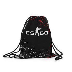Рюкзак-мешок 3D с принтом CS GO в городе Новоалтайск, 100% полиэстер | плотность ткани — 200 г/м2, размер — 35 х 45 см; лямки — толстые шнурки, застежка на шнуровке, без карманов и подкладки | astralis | awp | counter strike | cs go | cs go global offensive | faze clan | hyper beast | team liquid | астралис | тим ликвид | фейз клан | хайпер бист