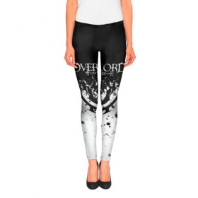 Леггинсы 3D с принтом Overlord. в городе Новоалтайск, 80% полиэстер, 20% эластан | Эластичный пояс, зауженные к низу, низкая посадка | overlord | аниме | гранж | лого | логотип | оверлорд | сериал | текстура