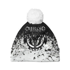 Шапка 3D c помпоном с принтом Overlord. в городе Новоалтайск, 100% полиэстер | универсальный размер, печать по всей поверхности изделия | overlord | аниме | гранж | лого | логотип | оверлорд | сериал | текстура