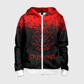 Детская толстовка 3D на молнии с принтом Overlord. в городе Новоалтайск, 100% полиэстер |  манжеты и пояс оформлены широкой мягкой резинкой, двухслойный капюшон со шнурком для регулировки, спереди карманы и застежка-молния
 | overlord | аниме | гранж | лого | логотип | оверлорд | сериал | текстура