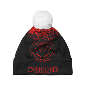 Шапка 3D c помпоном с принтом Overlord. в городе Новоалтайск, 100% полиэстер | универсальный размер, печать по всей поверхности изделия | overlord | аниме | гранж | лого | логотип | оверлорд | сериал | текстура