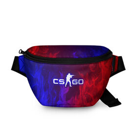 Поясная сумка 3D с принтом CS GO FIRE в городе Новоалтайск, 100% полиэстер | плотная ткань, ремень с регулируемой длиной, внутри несколько карманов для мелочей, основное отделение и карман с обратной стороны сумки застегиваются на молнию | astralis | awp | counter strike | cs go | cs go global offensive | faze clan | fire | flame | hyper beast | team liquid | астралис | тим ликвид | фейз клан | хайпер бист