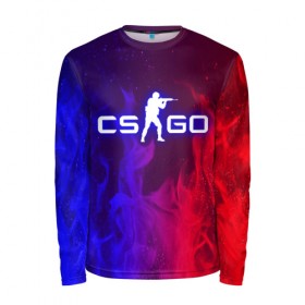 Мужской лонгслив 3D с принтом CS GO FIRE в городе Новоалтайск, 100% полиэстер | длинные рукава, круглый вырез горловины, полуприлегающий силуэт | astralis | awp | counter strike | cs go | cs go global offensive | faze clan | fire | flame | hyper beast | team liquid | астралис | тим ликвид | фейз клан | хайпер бист
