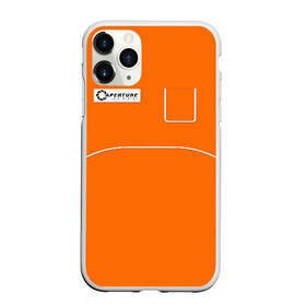 Чехол для iPhone 11 Pro матовый с принтом Aperture laboratorie в городе Новоалтайск, Силикон |  | aperture | chell | cosplay | half life | головоломка | испытуемый | косплей | портал | телепорт | челл