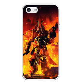 Чехол для iPhone 5/5S матовый с принтом WARHAMMER 40K в городе Новоалтайск, Силикон | Область печати: задняя сторона чехла, без боковых панелей | abaddon | armada | battlefleet gothic | black legion | warhammer 40k | абаддон | чёрный легион