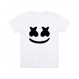 Детская футболка хлопок с принтом ALAN WALKER x MARSHMELLO в городе Новоалтайск, 100% хлопок | круглый вырез горловины, полуприлегающий силуэт, длина до линии бедер | Тематика изображения на принте: alan walker | aw | electro | electro music | marshmello | music | алан уокер | маршмелло | музыка | музыкант | электро | электронная музыка