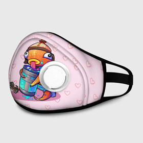 Маска из неопрена с принтом Рыба Фортнайт в городе Новоалтайск, неопрен 100% | Форма огибающая нос. Резинки для ушей с дополнительной резинкой на затылке. Клапан для выдоха для активного дыхания при занятиях спортом. Эластичный материал маски и окантовки для лучшего растяжения и прилегания маски.  | epic | fortnite | рыба | фортнайт | эпик