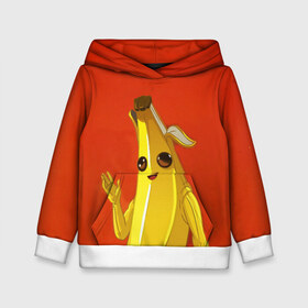 Детская толстовка 3D с принтом Banana в городе Новоалтайск, 100% полиэстер | двухслойный капюшон со шнурком для регулировки, мягкие манжеты на рукавах и по низу толстовки, спереди карман-кенгуру с мягким внутренним слоем | epic | fortnite | банан | фортнайт | эпик
