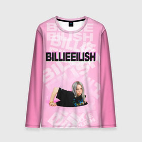 Мужской лонгслив 3D с принтом Billie Eilish в городе Новоалтайск, 100% полиэстер | длинные рукава, круглый вырез горловины, полуприлегающий силуэт | ayelish | bad guy | bellyache | bilie eilish | bilie elish | billie | billie eilish | eilish | electronic | elish | music | билли айлиш | эйлиш | элиш