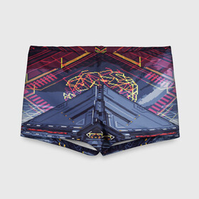 Детские купальные плавки 3D с принтом DESTINY в городе Новоалтайск, Полиэстер 85%, Спандекс 15% | Слитный крой, подклад по переду изделия, узкие бретели | Тематика изображения на принте: activision | bungie | destiny | destiny 2 | game | игры