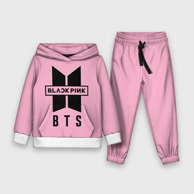 Детский костюм 3D (с толстовкой) с принтом BTS and BLACKPINK в городе Новоалтайск,  |  | bangtan boys | black | blackpink | bt21 | bts | k pop | pink | rose | блек пинк | блекпинк | блэк пинк | блэкпинк | бтс