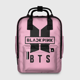 Женский рюкзак 3D с принтом BTS and BLACKPINK в городе Новоалтайск, 100% полиэстер | лямки с регулируемой длиной, сверху ручки, чтобы рюкзак нести как сумку. Основное отделение закрывается на молнию, как и внешний карман. Внутри два дополнительных кармана, один из которых закрывается на молнию. По бокам два дополнительных кармашка, куда поместится маленькая бутылочка
 | bangtan boys | black | blackpink | bt21 | bts | k pop | pink | rose | блек пинк | блекпинк | блэк пинк | блэкпинк | бтс
