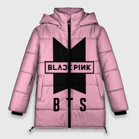 Женская зимняя куртка 3D с принтом BTS and BLACKPINK в городе Новоалтайск, верх — 100% полиэстер; подкладка — 100% полиэстер; утеплитель — 100% полиэстер | длина ниже бедра, силуэт Оверсайз. Есть воротник-стойка, отстегивающийся капюшон и ветрозащитная планка. 

Боковые карманы с листочкой на кнопках и внутренний карман на молнии | bangtan boys | black | blackpink | bt21 | bts | k pop | pink | rose | блек пинк | блекпинк | блэк пинк | блэкпинк | бтс