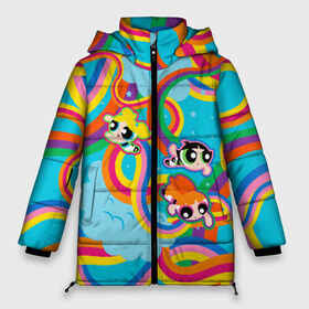 Женская зимняя куртка 3D с принтом Rainbow Powerpuff girls в городе Новоалтайск, верх — 100% полиэстер; подкладка — 100% полиэстер; утеплитель — 100% полиэстер | длина ниже бедра, силуэт Оверсайз. Есть воротник-стойка, отстегивающийся капюшон и ветрозащитная планка. 

Боковые карманы с листочкой на кнопках и внутренний карман на молнии | powerpuff girls | ppg | бабблс | баттеркап | блоссом | крошки | крутые девчонки | лютик | пестик | пузырек | супер крошки | супергерой | таунсвиль | цветик