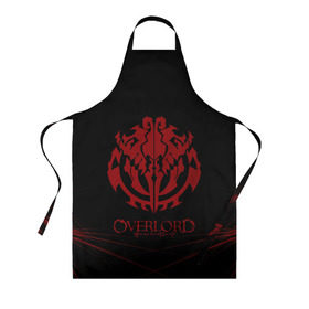 Фартук 3D с принтом Overlord. в городе Новоалтайск, 100% полиэстер | общий размер — 65 х 85 см, ширина нагрудника — 26 см, горловина — 53 см, длина завязок — 54 см, общий обхват в поясе — 173 см. Принт на завязках и на горловине наносится с двух сторон, на основной части фартука — только с внешней стороны | overlord | аниме | геометрия | лого | логотип | оверлорд | сериал