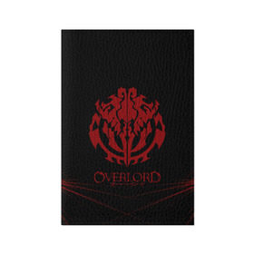 Обложка для паспорта матовая кожа с принтом Overlord. в городе Новоалтайск, натуральная матовая кожа | размер 19,3 х 13,7 см; прозрачные пластиковые крепления | overlord | аниме | геометрия | лого | логотип | оверлорд | сериал