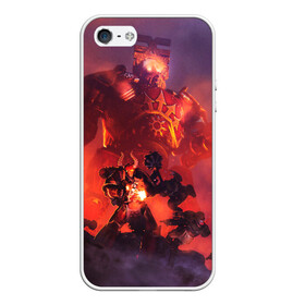 Чехол для iPhone 5/5S матовый с принтом WARHAMMER 40K в городе Новоалтайск, Силикон | Область печати: задняя сторона чехла, без боковых панелей | abaddon | armada | battlefleet gothic | black legion | warhammer 40k | абаддон | чёрный легион