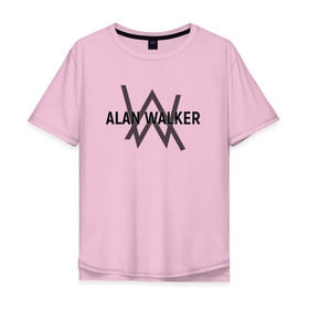 Мужская футболка хлопок Oversize с принтом ALAN WALKER в городе Новоалтайск, 100% хлопок | свободный крой, круглый ворот, “спинка” длиннее передней части | alan walker | dj | dj walkzz | faded | music | алан уокер | диджей | дип хаус | клубная | клубняк | музыка | электро хаус