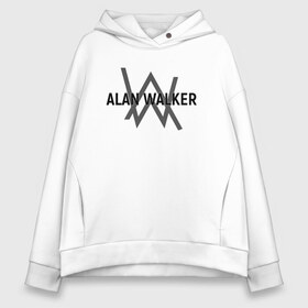Женское худи Oversize хлопок с принтом ALAN WALKER в городе Новоалтайск, френч-терри — 70% хлопок, 30% полиэстер. Мягкий теплый начес внутри —100% хлопок | боковые карманы, эластичные манжеты и нижняя кромка, капюшон на магнитной кнопке | alan walker | dj | dj walkzz | faded | music | алан уокер | диджей | дип хаус | клубная | клубняк | музыка | электро хаус