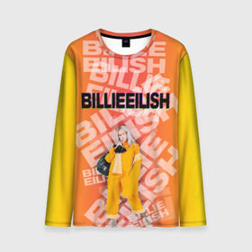 Мужской лонгслив 3D с принтом Billie Eilish в городе Новоалтайск, 100% полиэстер | длинные рукава, круглый вырез горловины, полуприлегающий силуэт | avatgarde | ayelish | bad guy | bellyache | bilie eilish | bilie elish | billie | billie eilish | eilish | electronic | elish | music | pop | trap | билли айлиш | эйлиш | элиш