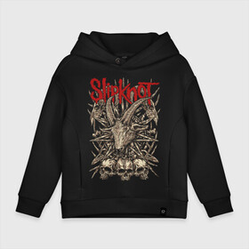 Детское худи Oversize хлопок с принтом Slipknot в городе Новоалтайск, френч-терри — 70% хлопок, 30% полиэстер. Мягкий теплый начес внутри —100% хлопок | боковые карманы, эластичные манжеты и нижняя кромка, капюшон на магнитной кнопке | slipknot | we are not your kind | альтернативный метал | грув метал | метал | музыка | ню метал | слипнот