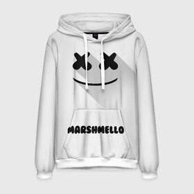 Мужская толстовка 3D с принтом РЮКЗАК MARSHMELLO в городе Новоалтайск, 100% полиэстер | двухслойный капюшон со шнурком для регулировки, мягкие манжеты на рукавах и по низу толстовки, спереди карман-кенгуру с мягким внутренним слоем. | marshmello | диджей | клуб | клубная музыка | маршмеллоу | маршмело | маршмэлло | маршмэллоу | маршмэло | музыка | электронная